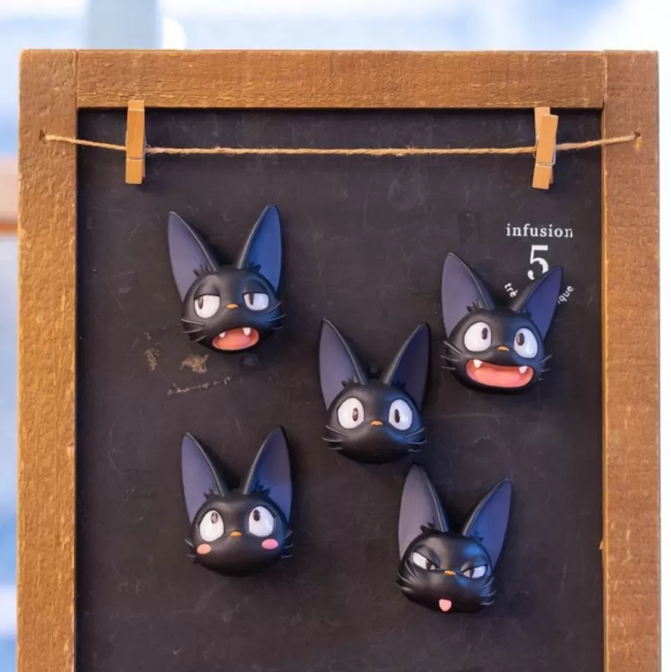 Maison Ghibli Collection Jiji Assorted 6 Magnets - Kiki'S Delivery Service- Magnets