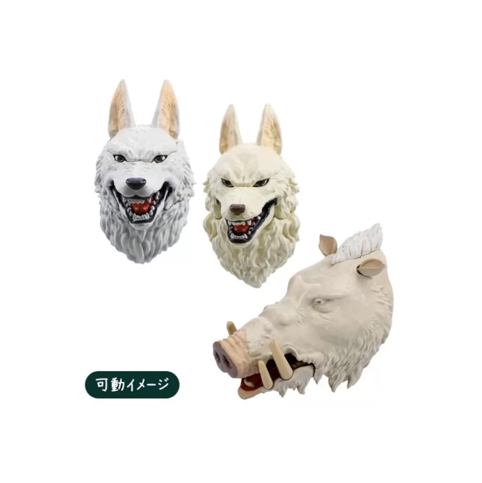 Maison Ghibli Collection Of 6 Assorted 3D Character Magnet -Princess Mononoke- Figurines