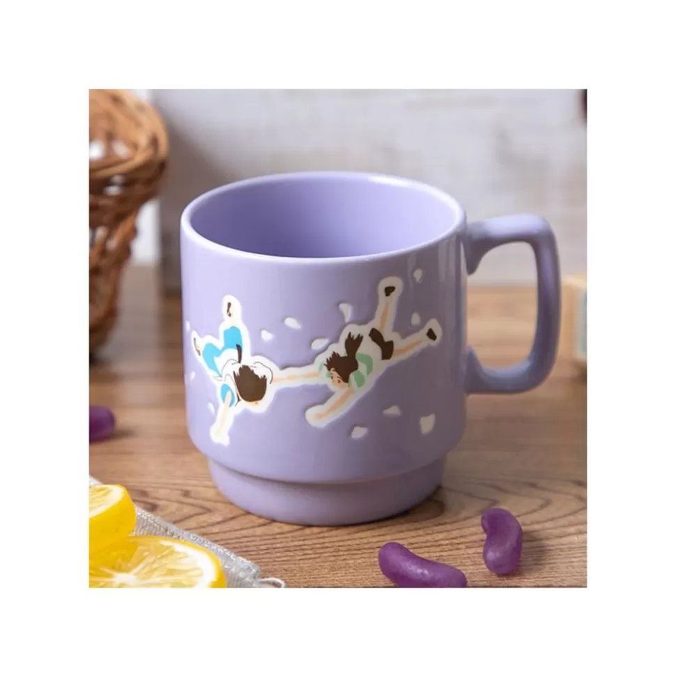 Maison Ghibli Coloful Embossed Mug Kiki Chihiro & Haku - Spirited Away- Kitchenware