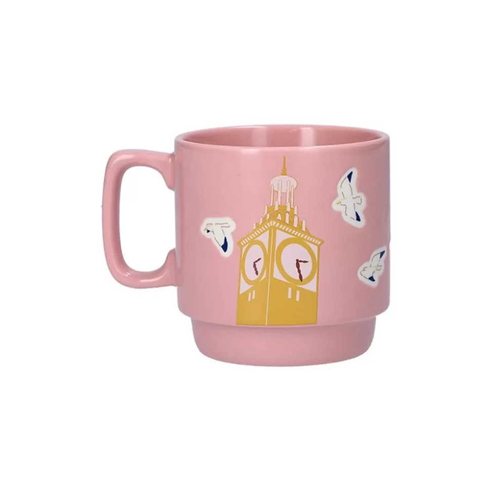 Maison Ghibli Coloful Embossed Mug Kiki On Her Broom - Kiki'S Delivery Service- Kitchenware