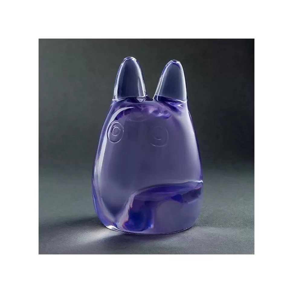 Maison Ghibli Crystal Figurine Transparent Small Totoro Purple - My Neighbor Totoro- Statues