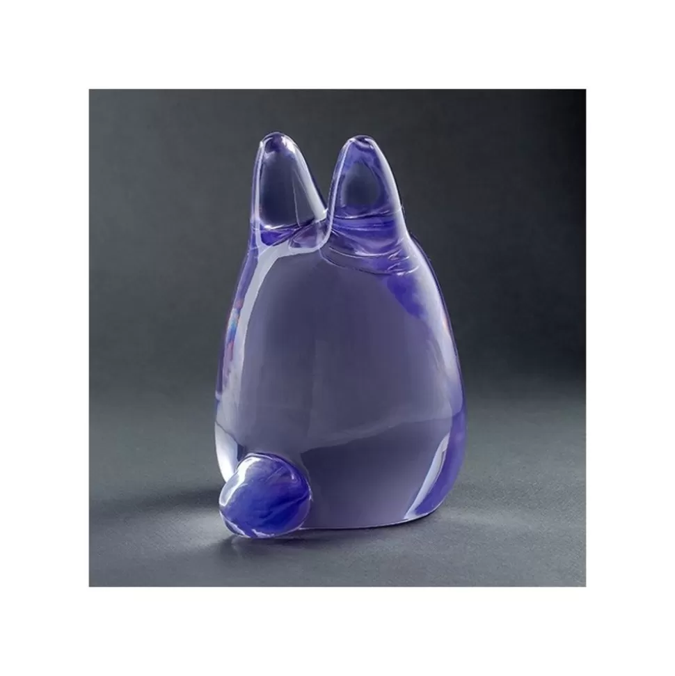 Maison Ghibli Crystal Figurine Transparent Small Totoro Purple - My Neighbor Totoro- Statues
