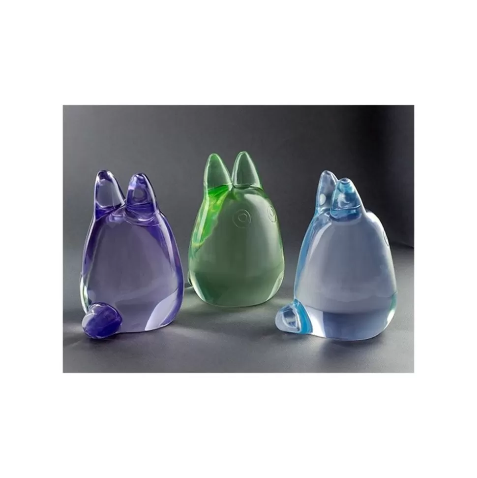 Maison Ghibli Crystal Figurine Transparent Small Totoro Purple - My Neighbor Totoro- Statues
