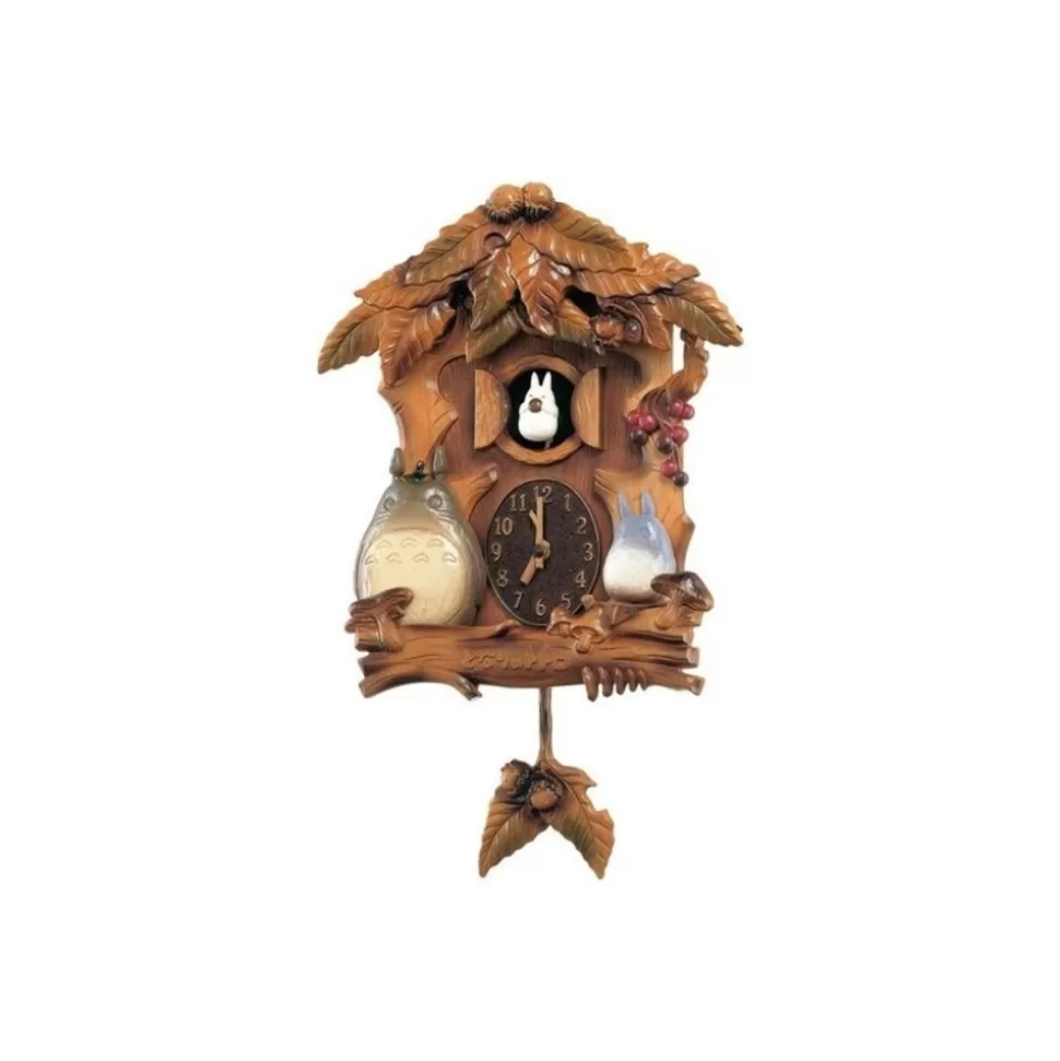 Maison Ghibli Cuckoo Clock Wooden Leaves - My Neighbor Totoro- Decoration