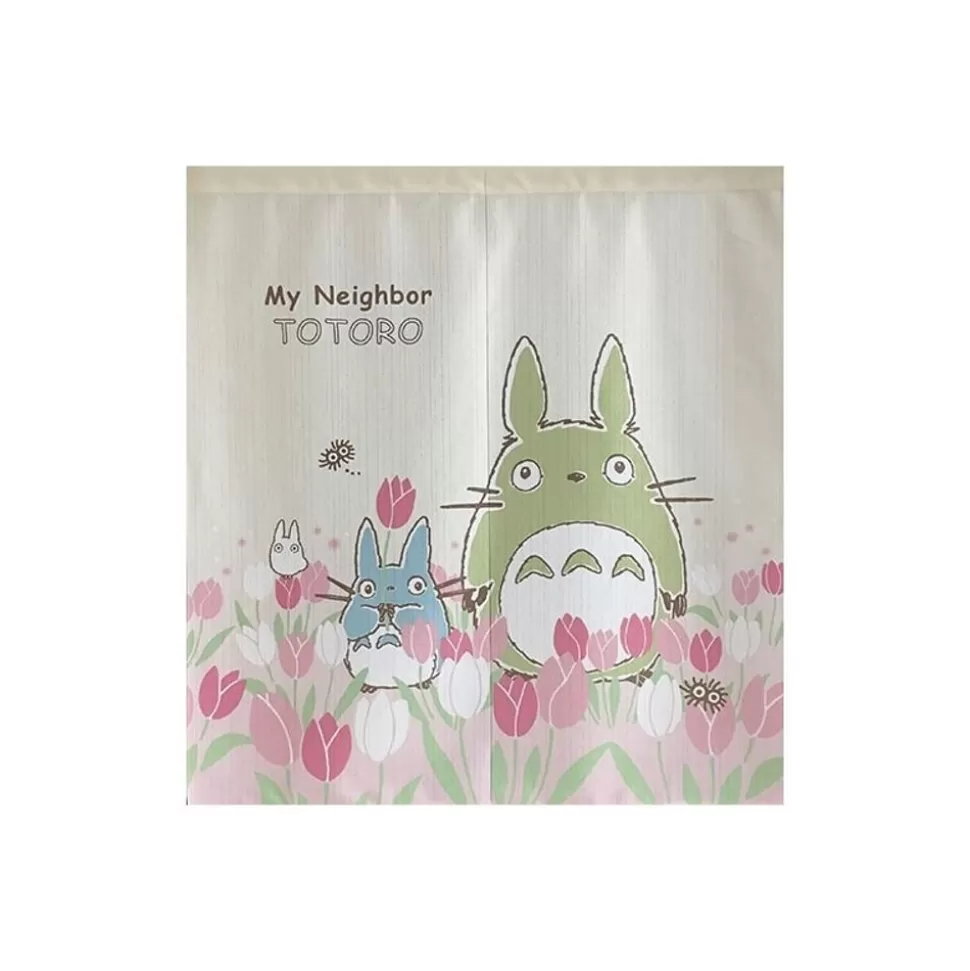 Maison Ghibli Curtains Tulips Totoro - My Neighbor Totoro- Wall Decoration