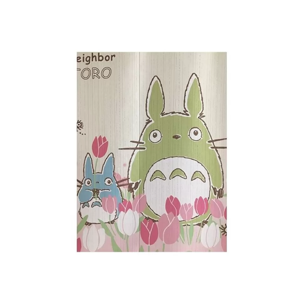 Maison Ghibli Curtains Tulips Totoro - My Neighbor Totoro- Wall Decoration