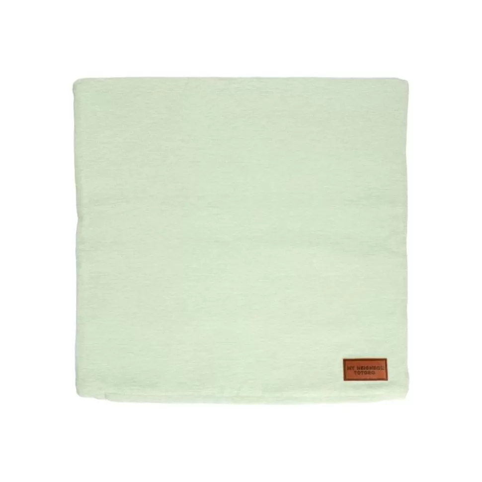 Maison Ghibli Cushion Big Totoro Blue & Green Leaves 45X45 Cm - My Neighbour Totoro- Furniture