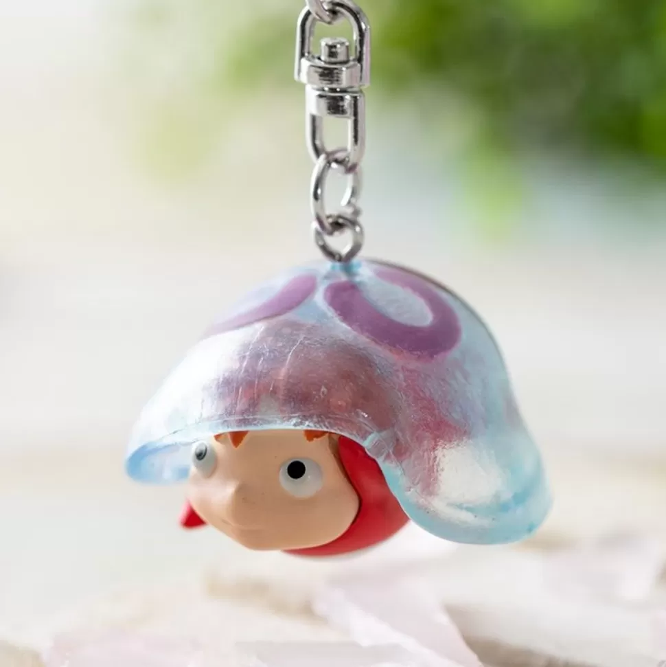 Maison Ghibli 3D Keychains Ponyo And Jellyfish - Ponyo By The Cliff- Keychains