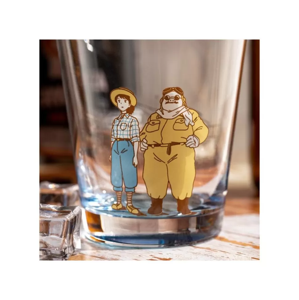 Maison Ghibli Decorated Glass Marco & Fio - Porco Rosso- Kitchenware