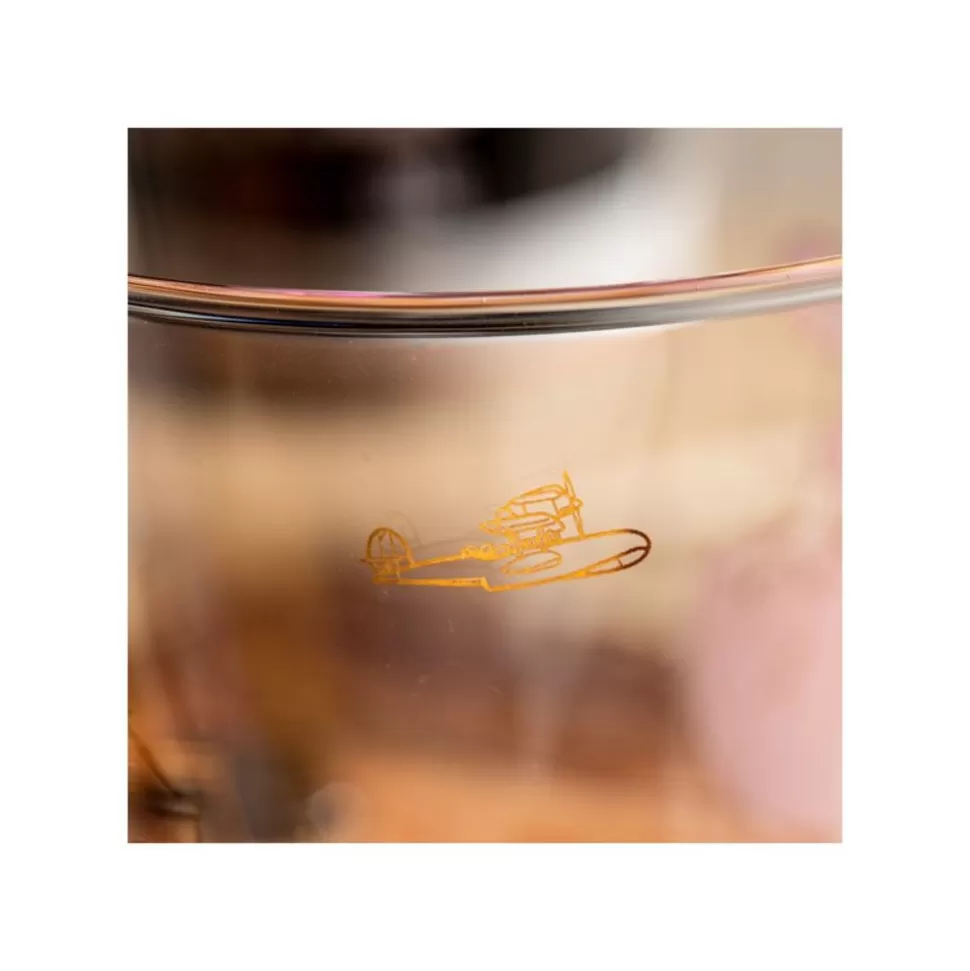 Maison Ghibli Decorated Glass Marco & Gina - Porco Rosso- Kitchenware