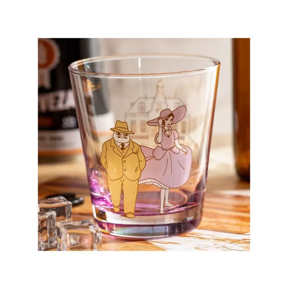 Maison Ghibli Decorated Glass Marco & Gina - Porco Rosso- Kitchenware