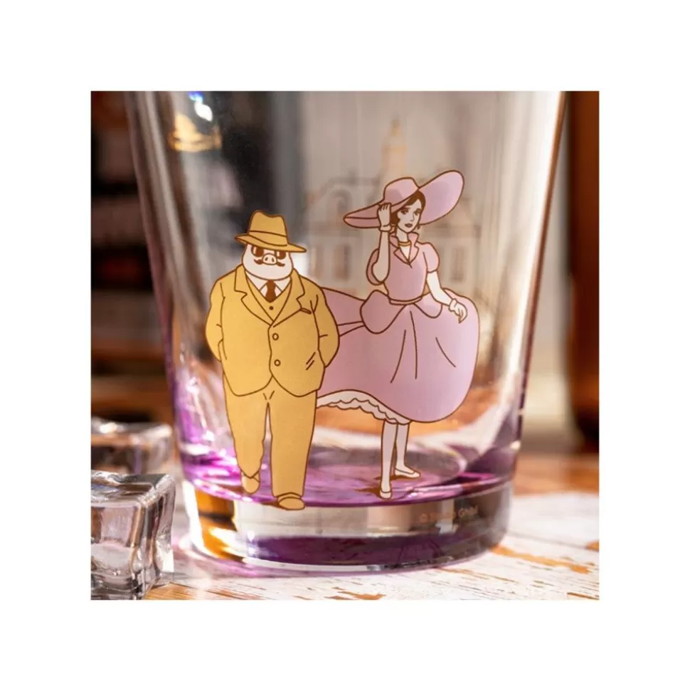 Maison Ghibli Decorated Glass Marco & Gina - Porco Rosso- Kitchenware