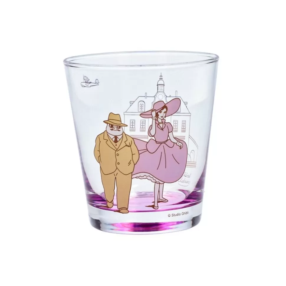 Maison Ghibli Decorated Glass Marco & Gina - Porco Rosso- Kitchenware