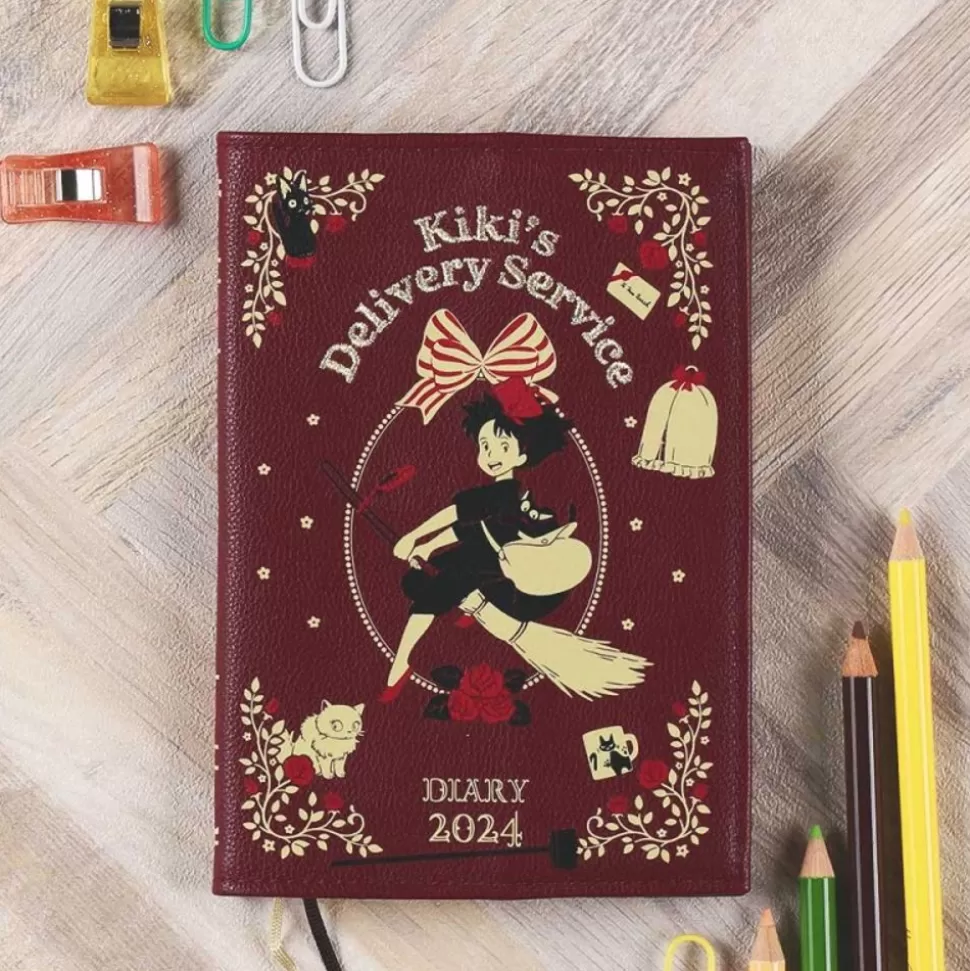 Maison Ghibli 2024 Diary Kiki On Her Broom - Kiki'S Delivery Service- Schedule Diaries And Calendars