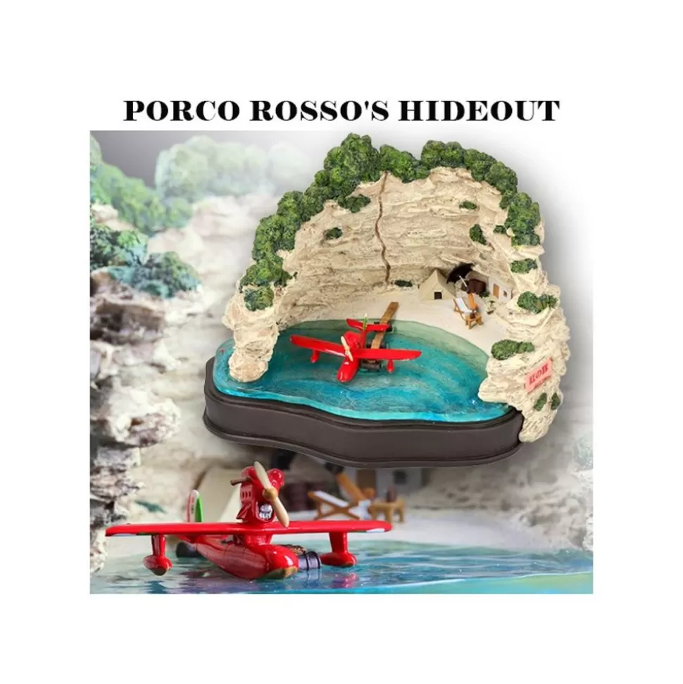 Maison Ghibli Diorama Marco'S Hideout - Porco Rosso- Decoration