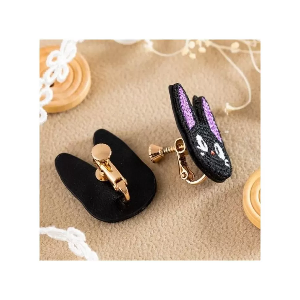 Maison Ghibli Earrings Embroidery Serie Jiji - Kiki'S Delivery Service- Jewellery