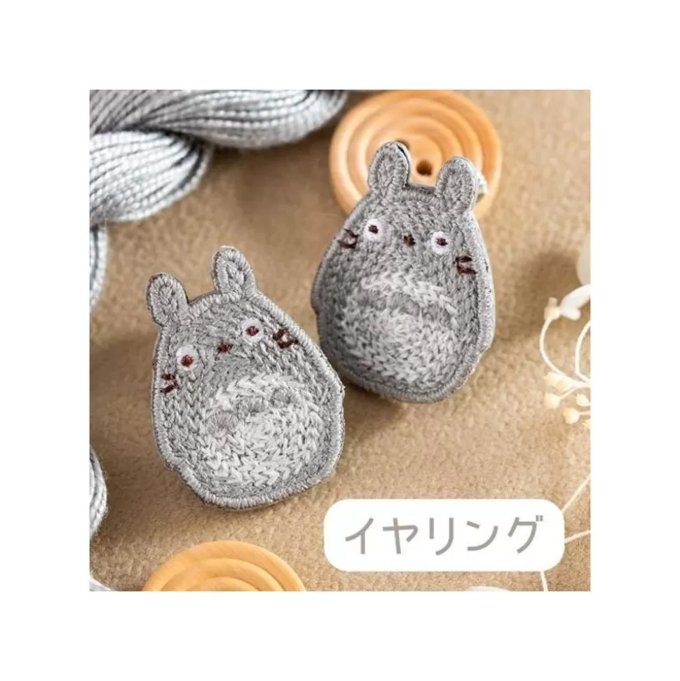 Maison Ghibli Earrings Embroidery Serie Totoro - My Neighbour Totoro- Jewellery