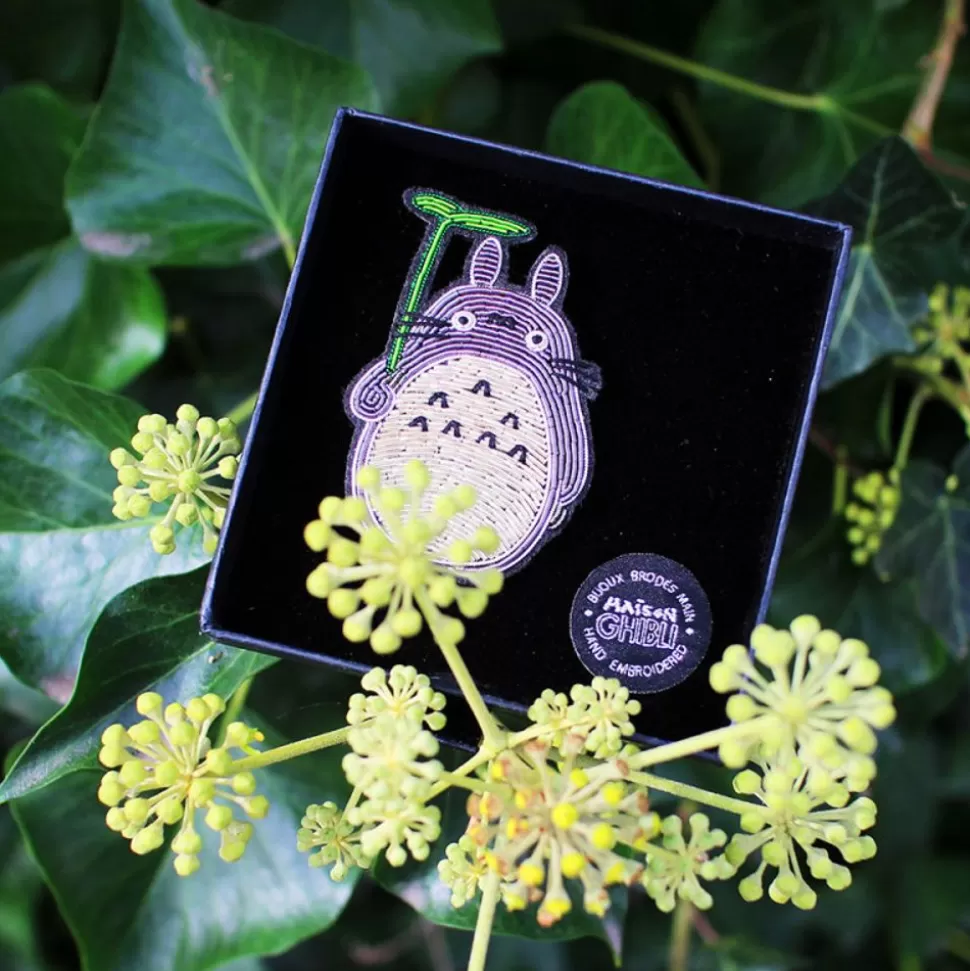 Maison Ghibli Embroidered Jewel Brooch Big Totoro - My Neighbor Totoro- Pins