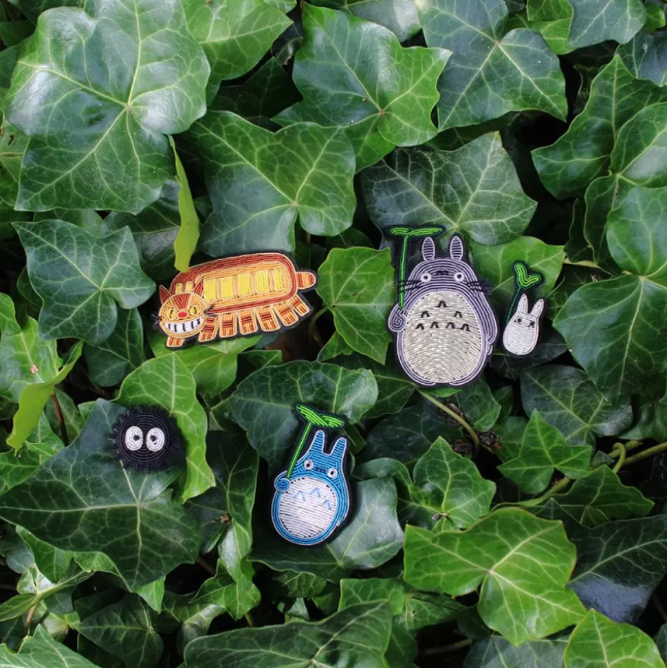 Maison Ghibli Embroidered Jewel Brooch Soot Sprite - My Neighbor Totoro- Pins
