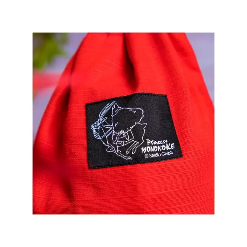 Maison Ghibli Embroidered Pouch With Cord Ashitaka - Princess Mononoke- Bags