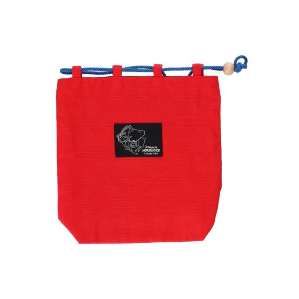 Maison Ghibli Embroidered Pouch With Cord Ashitaka - Princess Mononoke- Bags