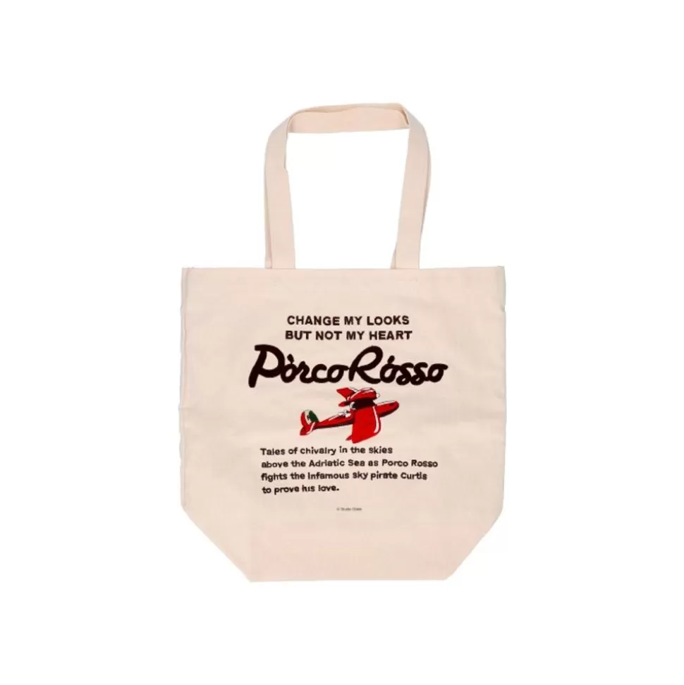 Maison Ghibli Embroidery Canvas Tote Bag Savoia - Porco Rosso- Bags