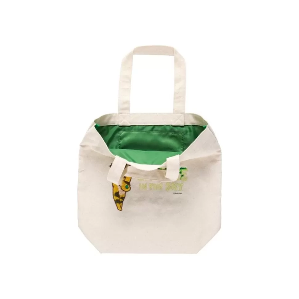 Maison Ghibli Embroidery Canvas Tote Bag Silent World - Castle In The Sky- Bags