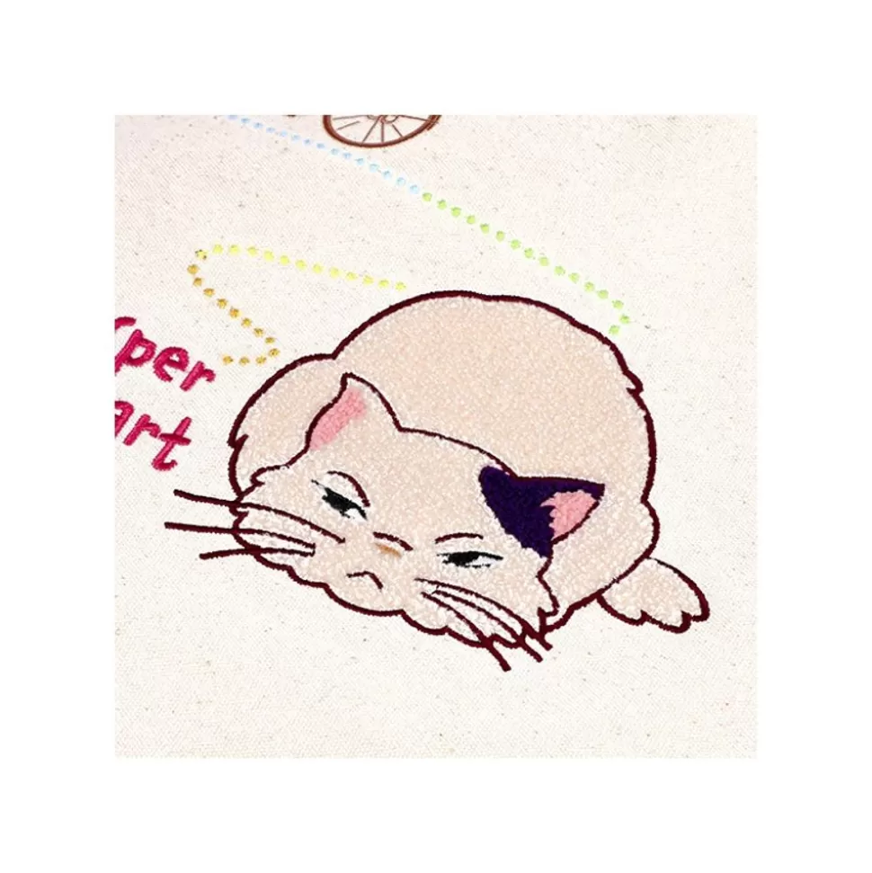 Maison Ghibli Embroidery Canvas Tote Bag The Path Of Twos - Whisper Of The Heart- Bags