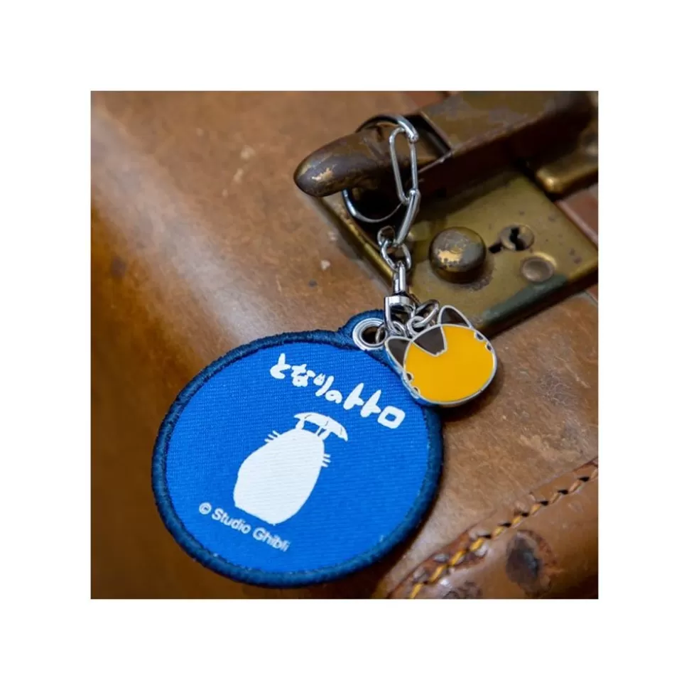 Maison Ghibli Embroidery Keychain Bus Stop - My Neighbor Totoro- Keychains