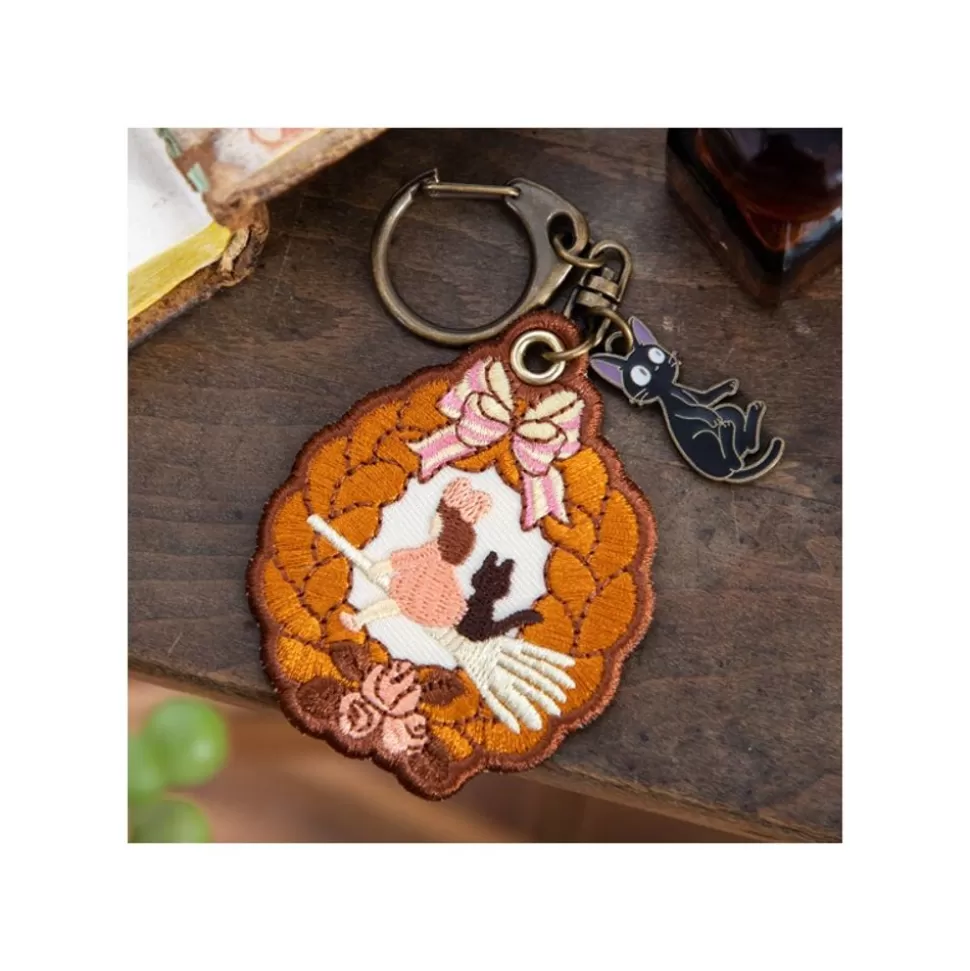 Maison Ghibli Embroidery Keychain Wreath Of Bread - Kiki'S Delivery Service- Keychains