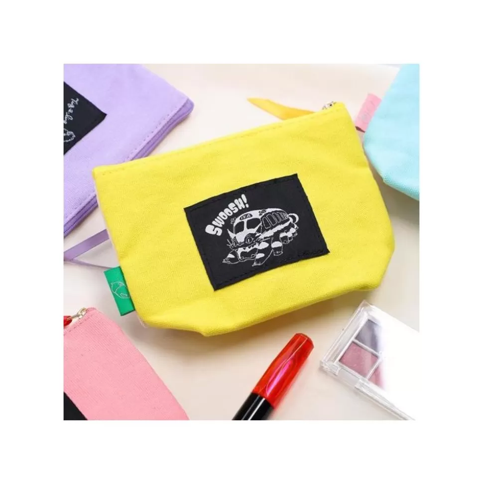Maison Ghibli Embroidery Pouch Big And Medium Totoro - My Neighbor Totoro- Storage