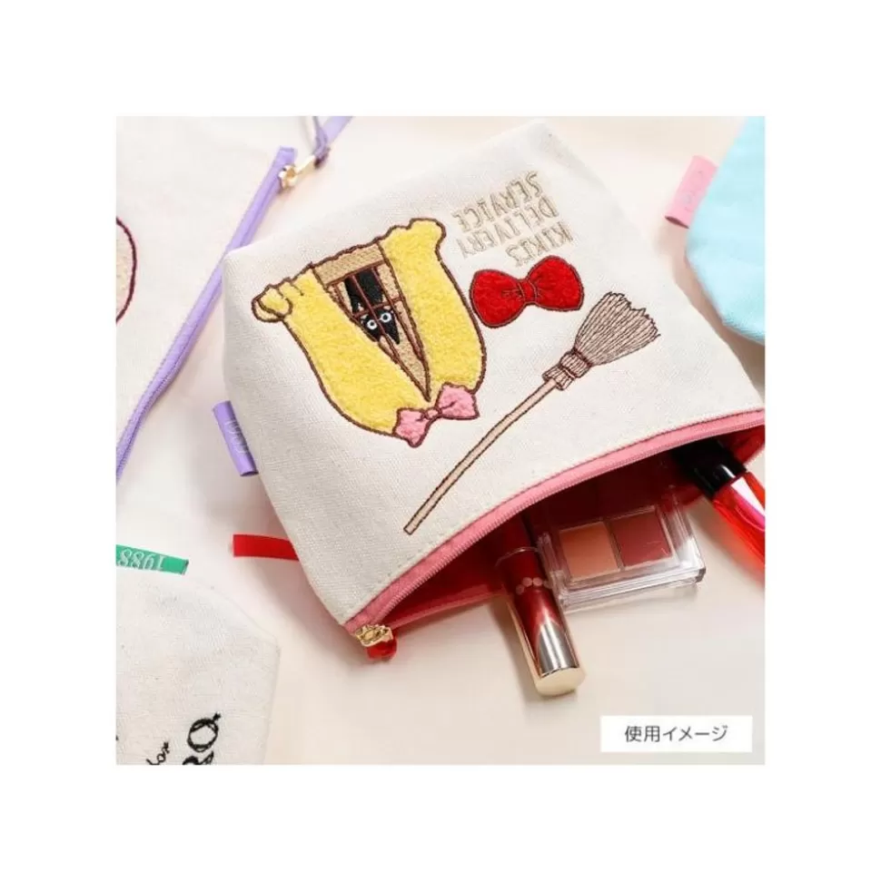 Maison Ghibli Embroidery Pouch Big And Medium Totoro - My Neighbor Totoro- Storage