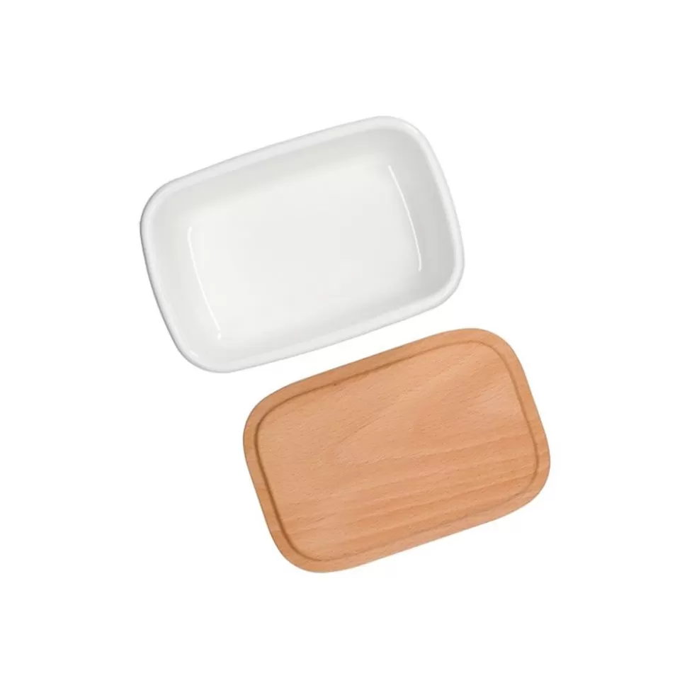 Maison Ghibli Enamel Butter Dish With Wooden Lid Soot Sprites 500Ml - My Neighbor T- Kitchenware