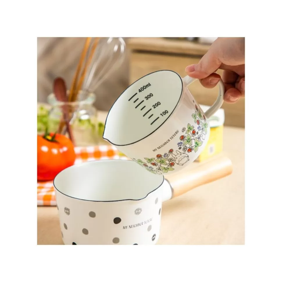 Maison Ghibli Enamel Measuring Cup Soot Sprites 450Ml - My Neighbor Totoro- Kitchenware