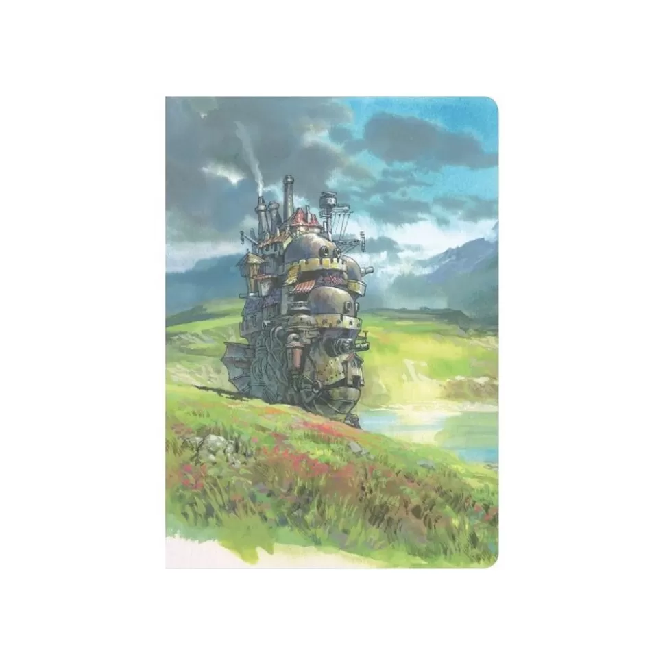 Maison Ghibli Flexi Journal Moving Castle Watercolour - Howl'S Moving Castle- Notebooks And Notepads