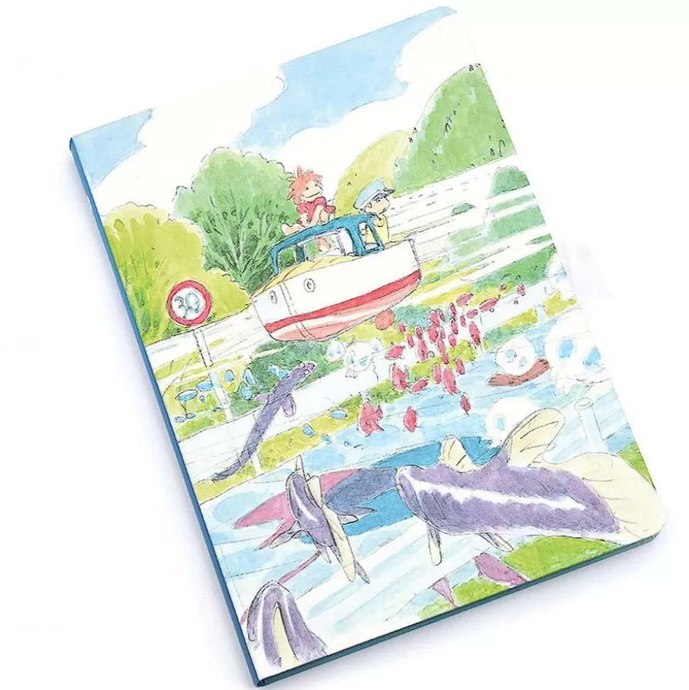 Maison Ghibli Flexi Journal Ponyo & Sosuke - Ponyo On The Cliff- Notebooks And Notepads