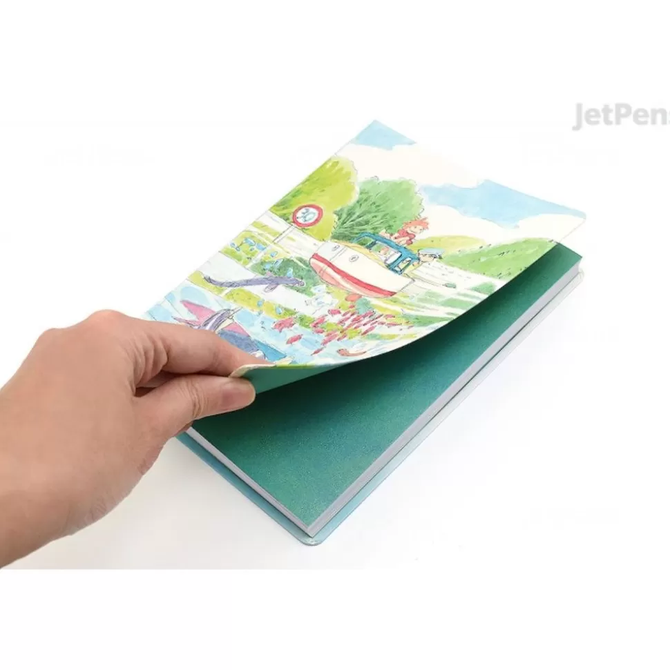 Maison Ghibli Flexi Journal Ponyo & Sosuke - Ponyo On The Cliff- Notebooks And Notepads