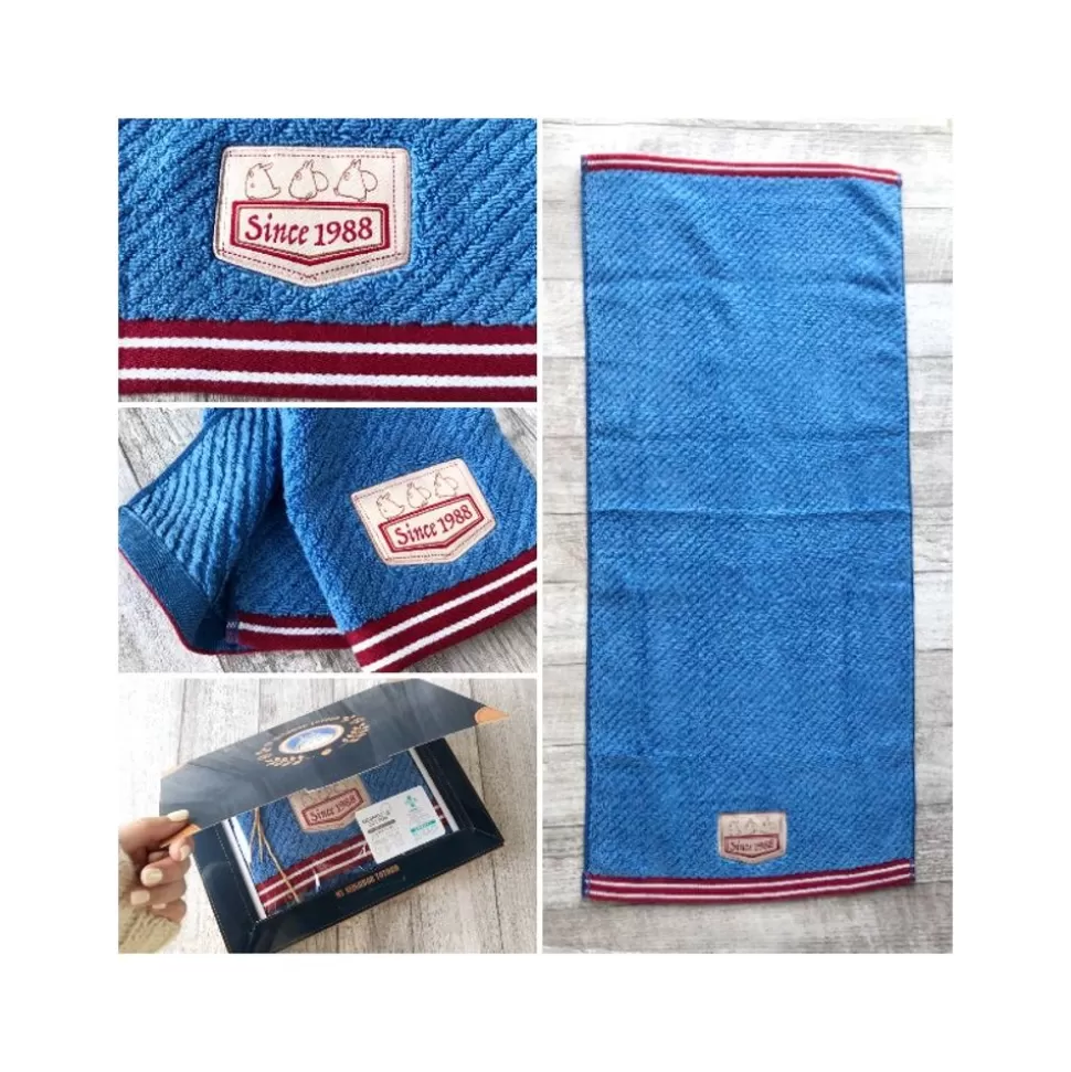 Maison Ghibli Gift Box 3 Towels Denim Stitching - My Neighbor Totoro- Household Linen