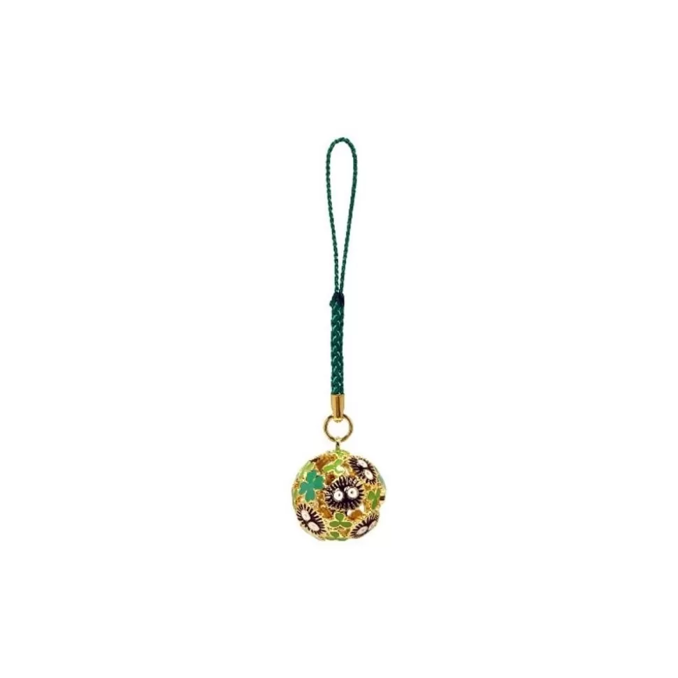 Maison Ghibli Golden Ring Bell Strap Sooot Sprites & Clover - My Neighbor Totoro- Straps