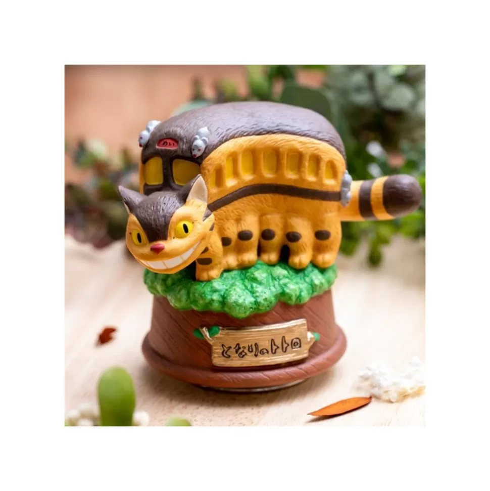 Maison Ghibli Great Musical Statue Catbus On Tree - My Neighbor Tororo- Music Boxes