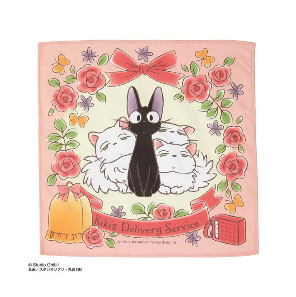 Maison Ghibli Handkerchief Cat Family 43 X 43 Cm - Kiki'S Delivery Service- Outfits