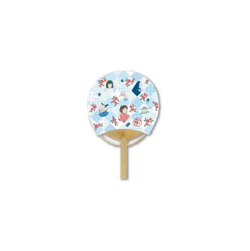 Maison Ghibli Japanese Bamboo Fan Diamond Check - Spirited Away- Accessories