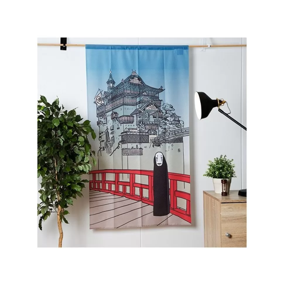 Maison Ghibli Japanese Curtain Aburaya & No Face - Spirited Away- Wall Decoration