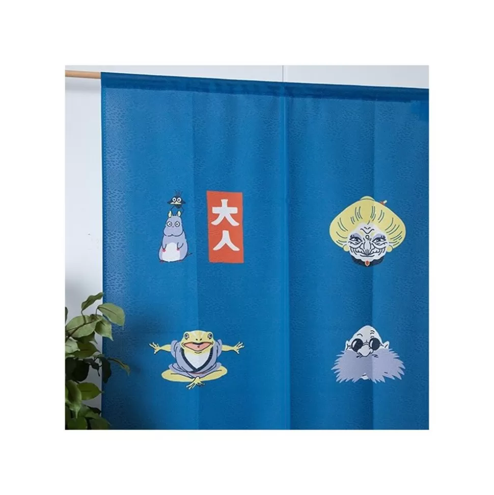 Maison Ghibli Japanese Curtain Kichijo Blue - Spirited Away- Wall Decoration