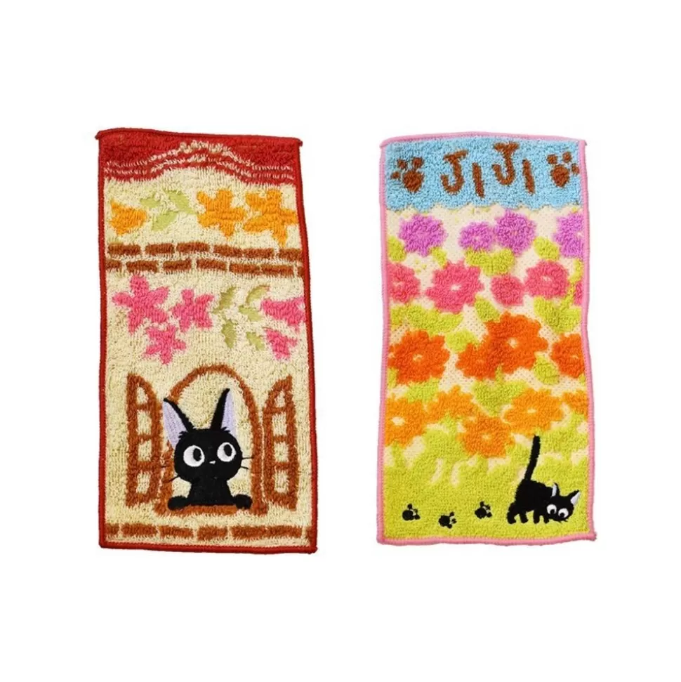 Maison Ghibli Jiji 2 Mini-Towels Pack 20 X 10 Cm - Kiki'S Delivery Service- Household Linen