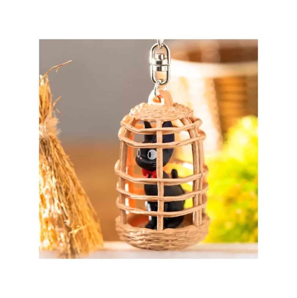 Maison Ghibli Keychain Jiji In Cage - Kiki'S Delivery Service- Keychains