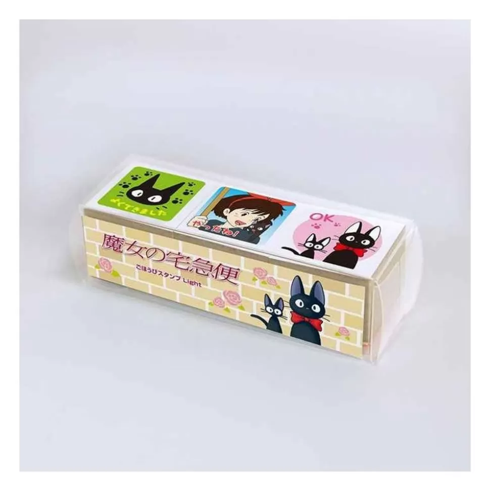 Maison Ghibli Kiki And Jiji Wood Stamp Cubes - Kiki'S Delivery Service- Small Equipment