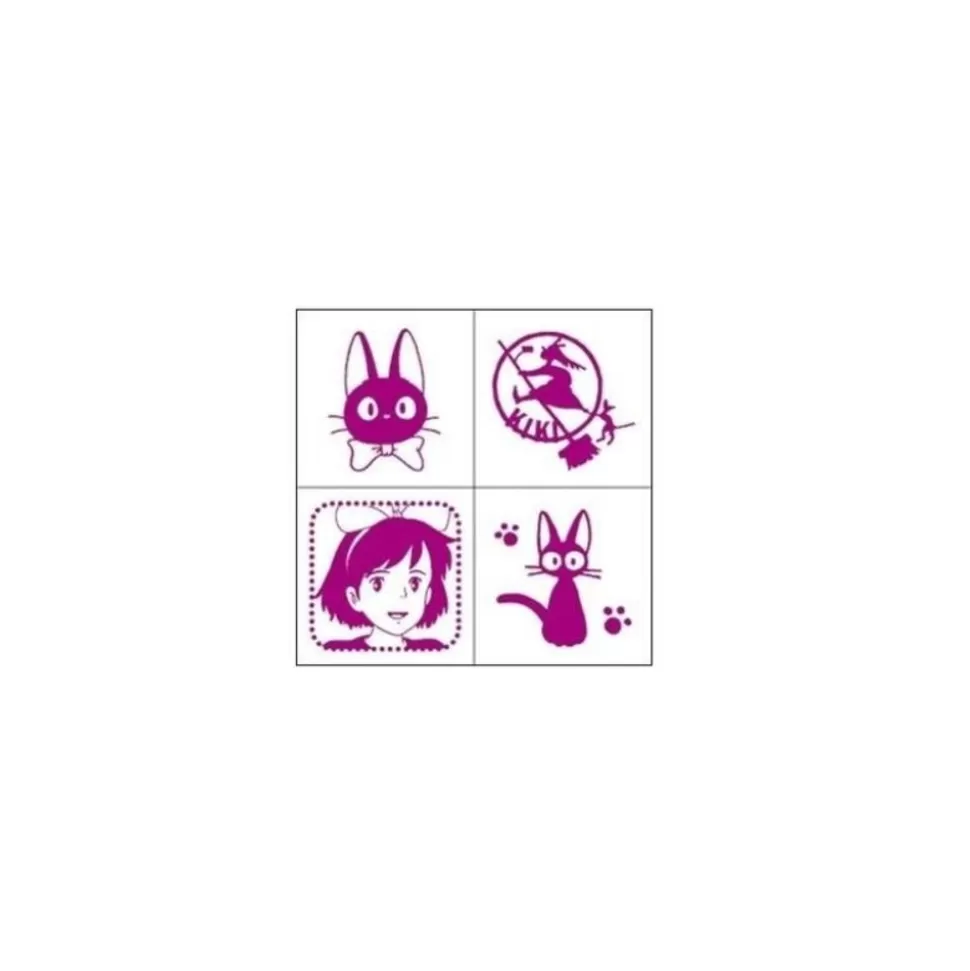 Maison Ghibli Kiki Mini Stamp Set Purple - Kiki'S Delivery Service- Small Equipment