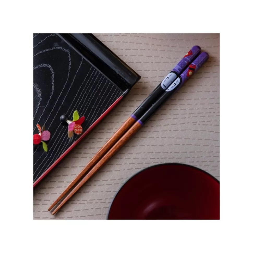 Maison Ghibli Lacquered Chopsticks 21Cm No Face & Lantern - Spirited Away- Kitchenware