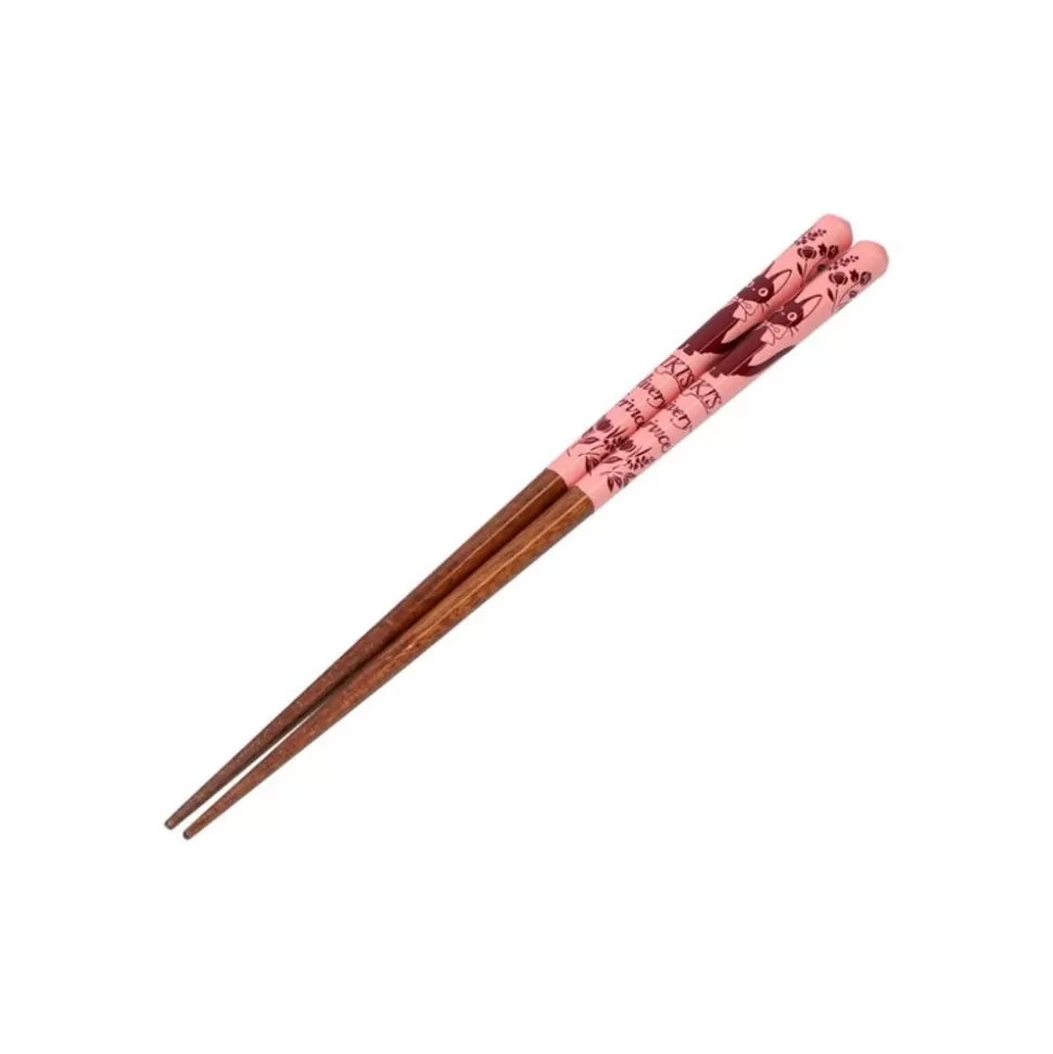 Maison Ghibli Lacquered Chopsticks 21Cm Sketches Pink - Kiki'S Delivery Service- Kitchenware